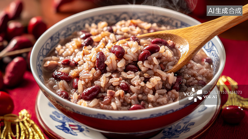 【AI数字艺术】粥，腊八粥，腊月，新年，除夕图片素材