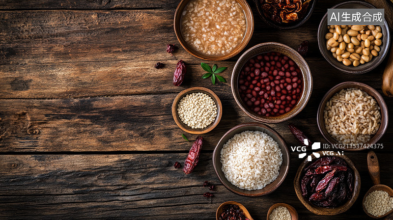 【AI数字艺术】粥，腊八粥，腊月，新年，除夕图片素材