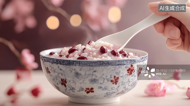 【AI数字艺术】粥，腊八粥，腊月，新年，除夕图片素材
