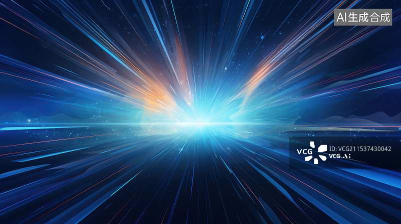 【AI数字艺术】光速飞驰的速度与激情图片素材