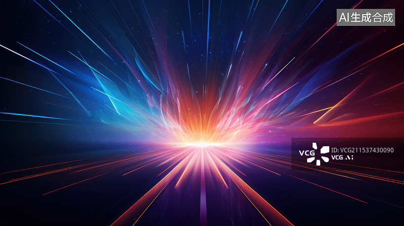 【AI数字艺术】光速飞驰的速度与激情图片素材