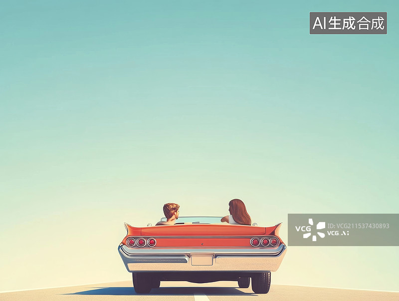【AI数字艺术】春天开车郊游图片素材