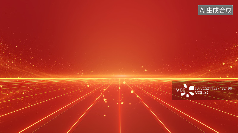 【AI数字艺术】红色喜庆庆祝科技概念抽象背景图图片素材