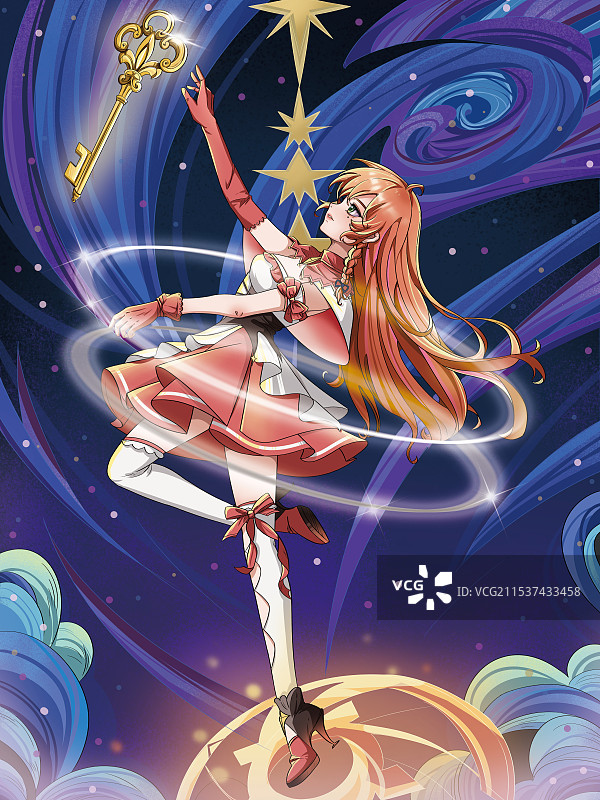 会魔法的少女图片素材