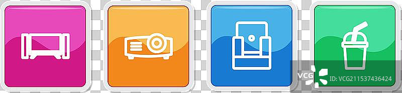 智能电视电影媒体投影仪设置图片素材