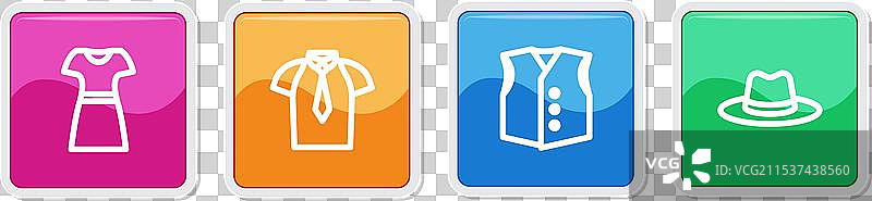 穿着衬衫和马甲的女性与戴帽子的男性图片素材