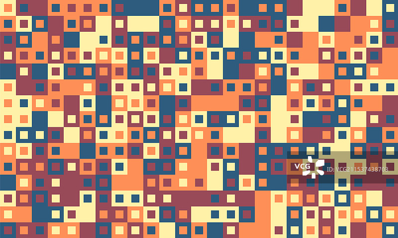 带有彩色瓷砖的纹理立方体图案图片素材