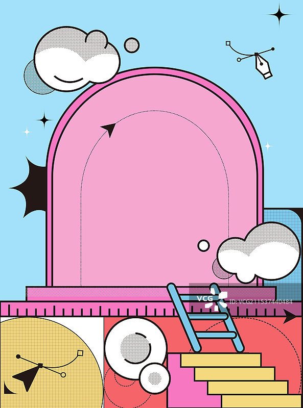 形状简约扁平背景图片素材