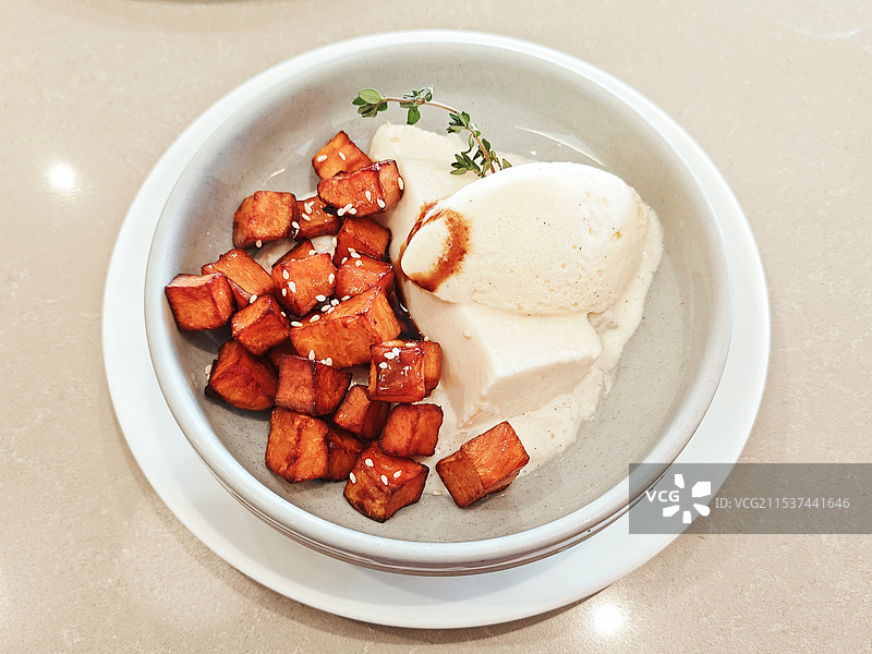 杏仁豆腐米布丁图片素材