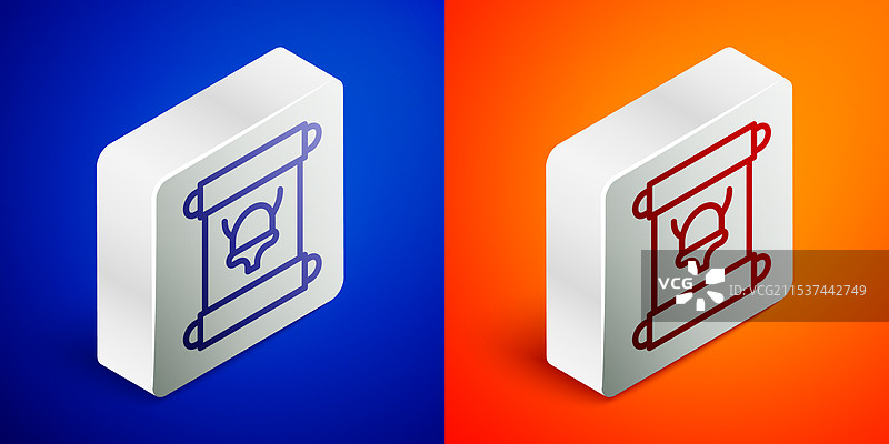 等距线法令纸卷轴图标图片素材