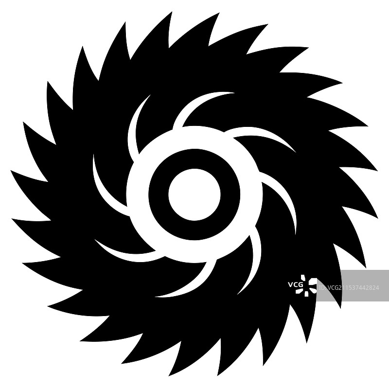 圆锯片图标轮廓图片素材