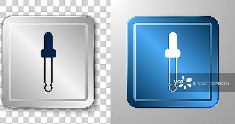 白色滴管颜色选择器调色板图标图片素材