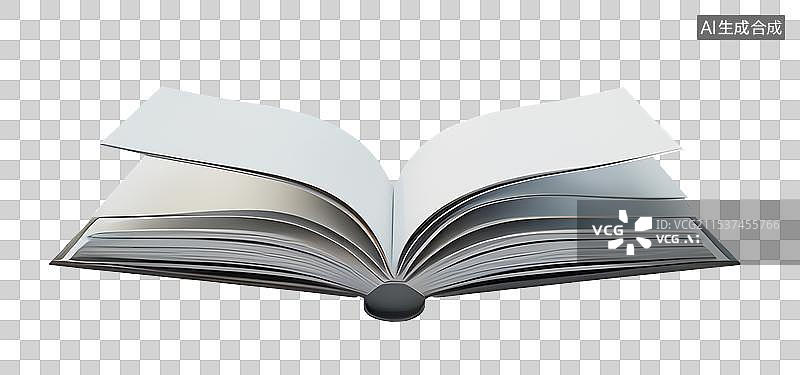 【AI数字艺术】3D抽象背景 一本打开的书籍图片素材