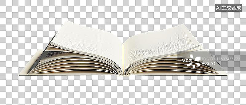 【AI数字艺术】3D抽象背景 一本打开的书籍图片素材