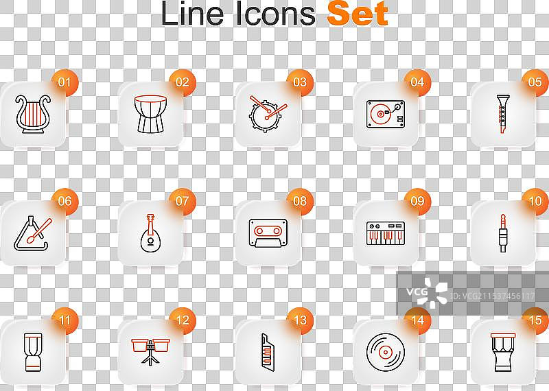 非洲打击乐器鼓的黑胶唱片图片素材