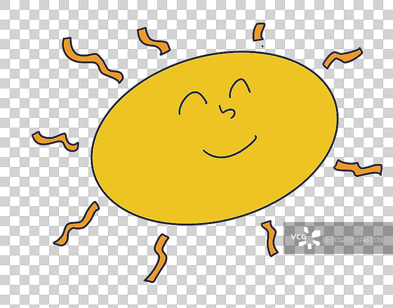 可爱的太阳图片素材
