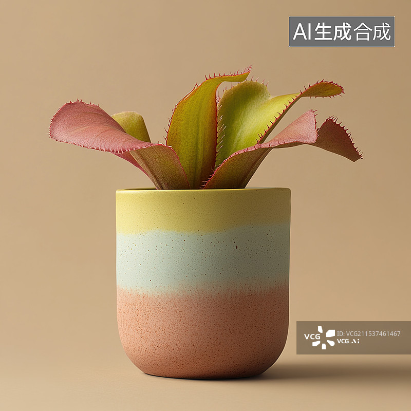 【AI数字艺术】食虫植物捕蝇草图片素材