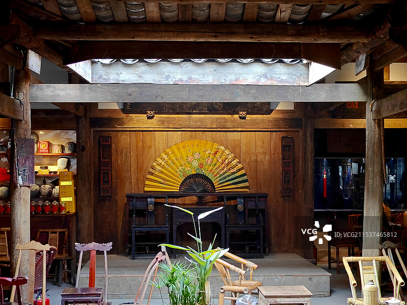 成都巴适生活之午后老茶楼图片素材