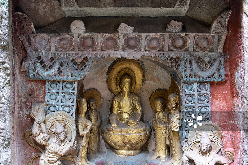 四川巴中通江白乳溪石窟图片素材