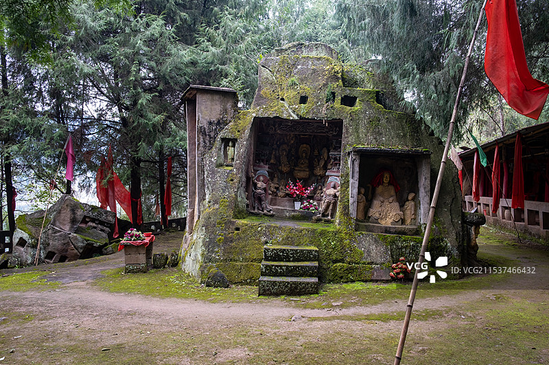 四川巴中通江白乳溪石窟图片素材