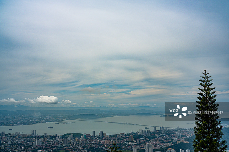 马来西亚槟城升旗山图片素材