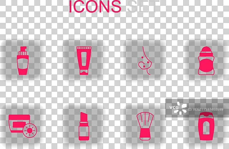 化妆品管装的唇膏、乳霜或乳液图片素材