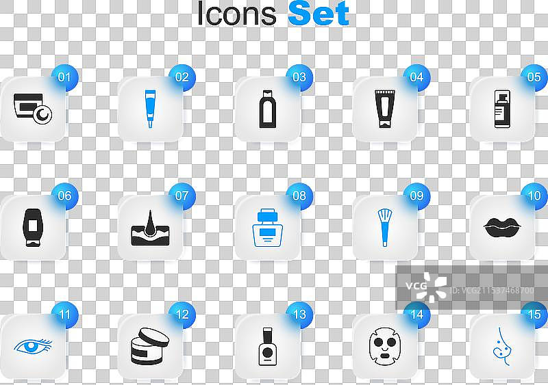 面部美容面膜与人类毛囊图片素材