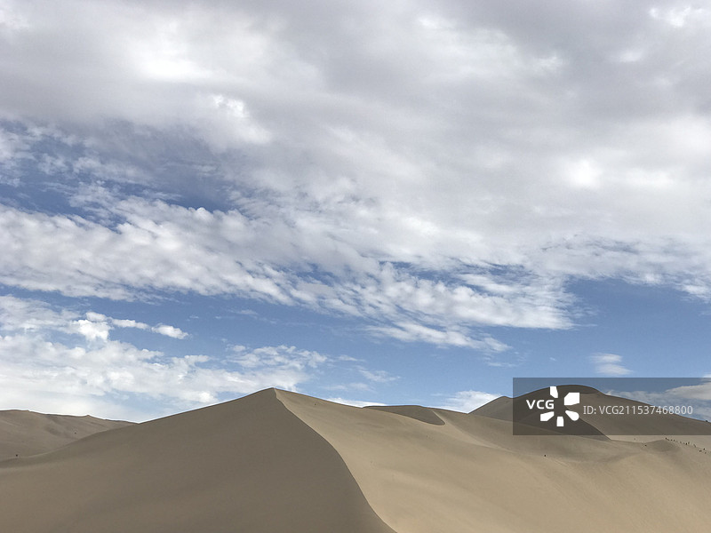 丝绸之路 河西走廊 敦煌 鸣沙山 沙漠图片素材