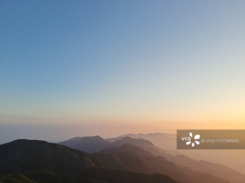 武功山日出图片素材