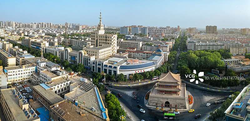 张掖 镇远楼 大佛寺 西夏国寺  木塔寺 中心广场图片素材