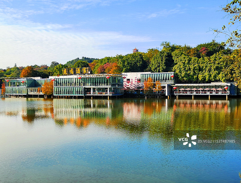 广州麓湖鹿鸣酒家图片素材