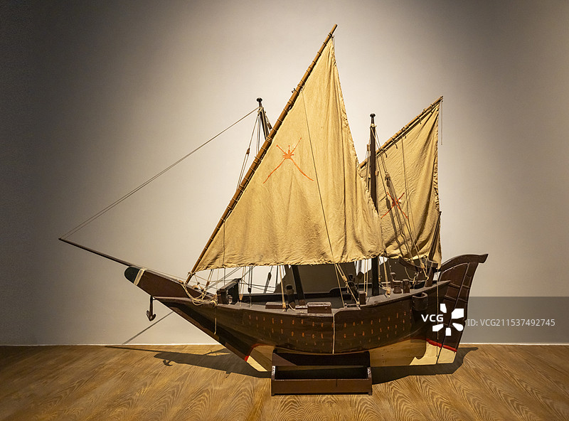 苏哈尔号船模 广东省博物馆图片素材