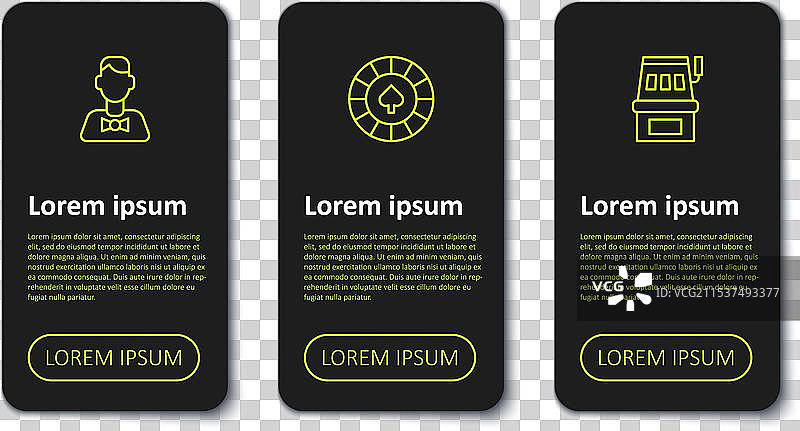 赌场发牌员的筹码和老虎机图片素材