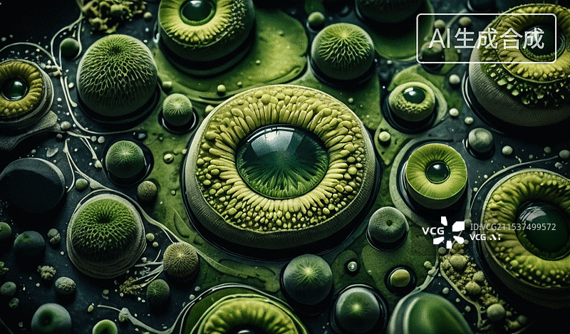 【AI数字艺术】微观世界图片素材