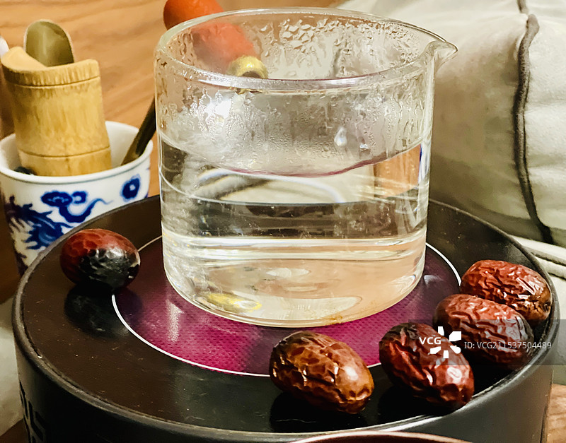 围炉烤茶图片素材