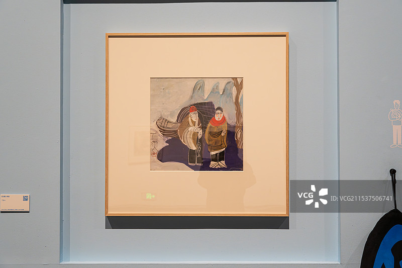 深圳美术馆里的艺术作品展览图片素材