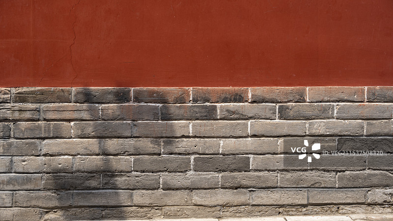 北京皇城红墙青砖城墙图片素材