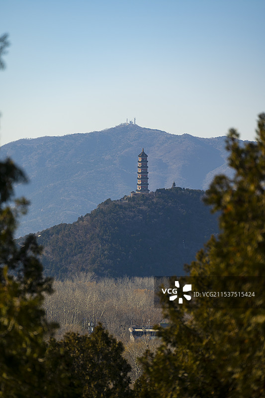 北京远望玉泉山图片素材