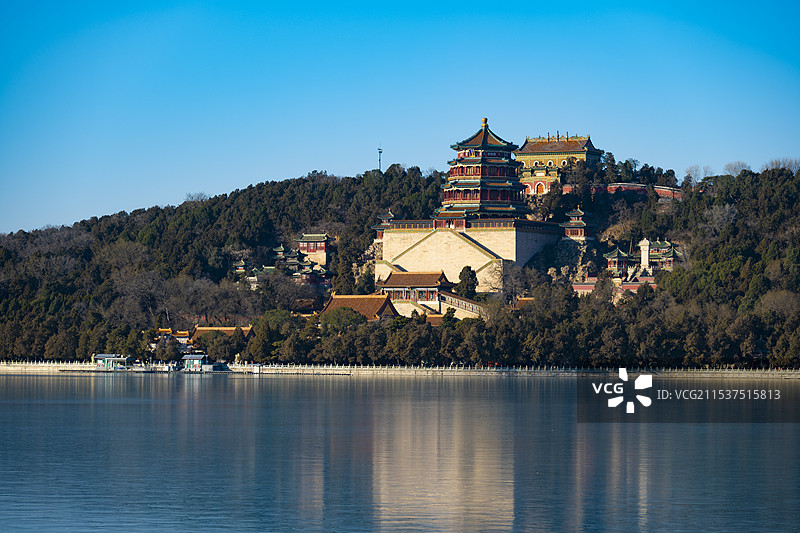 北京颐和园佛香阁图片素材