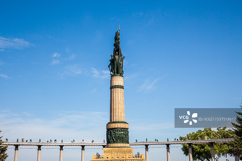 哈尔滨防洪胜利纪念塔图片素材