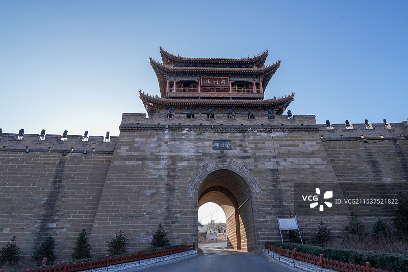 陕西府谷古城府州城图片素材