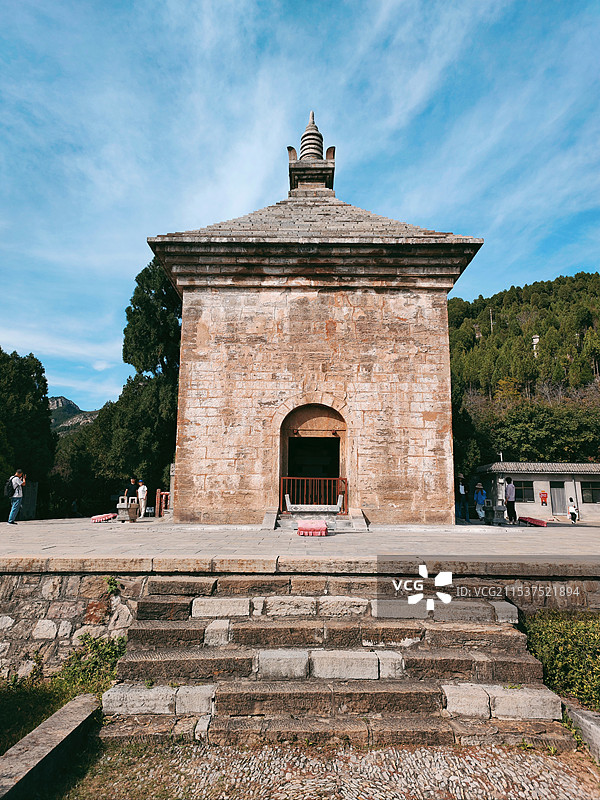 中国古塔揽胜：山东篇.济南历城区【四门塔】图片素材