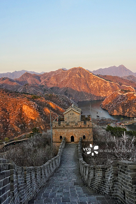 北京黄花城水长城夏季图片素材