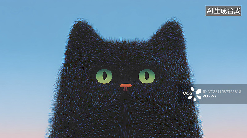 【AI数字艺术】流行波普噪点猫插画海报背景图片素材