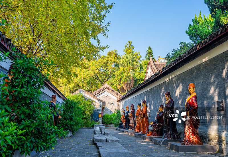 广西柳州柳侯公园柳侯祠风光图片素材