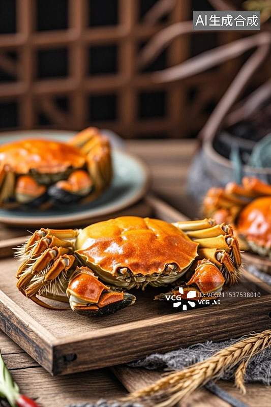 【AI数字艺术】象山梭子蟹 大闸蟹 梭子蟹 螃蟹图片素材