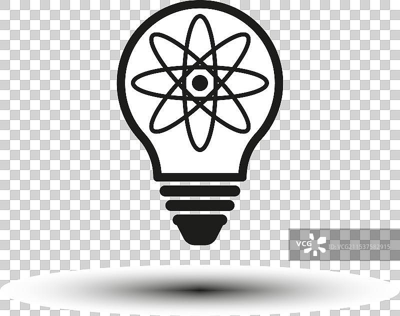 科学灯图标 EPS 10图片素材