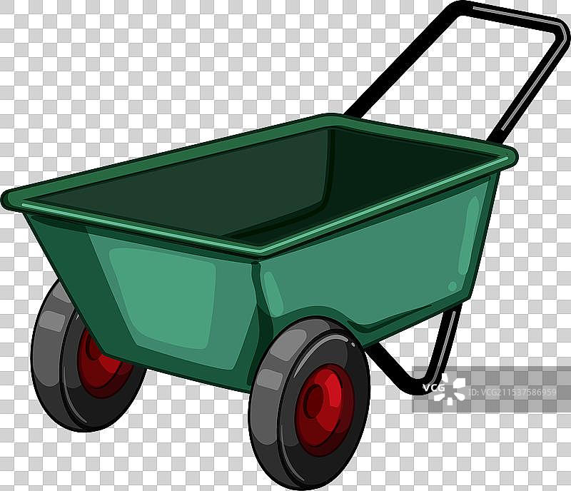 农业手推车卡通图案图片素材