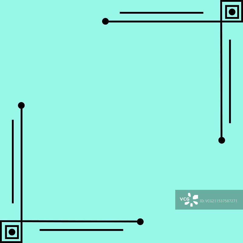 复古手绘的带角落的画框图片素材