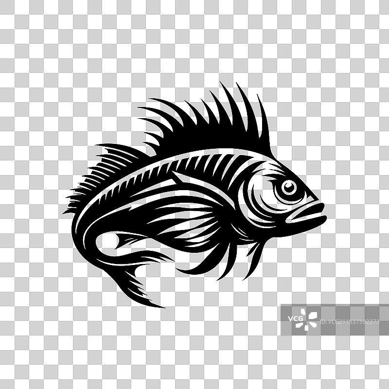 深海鱼 深海鱼剪影图片素材